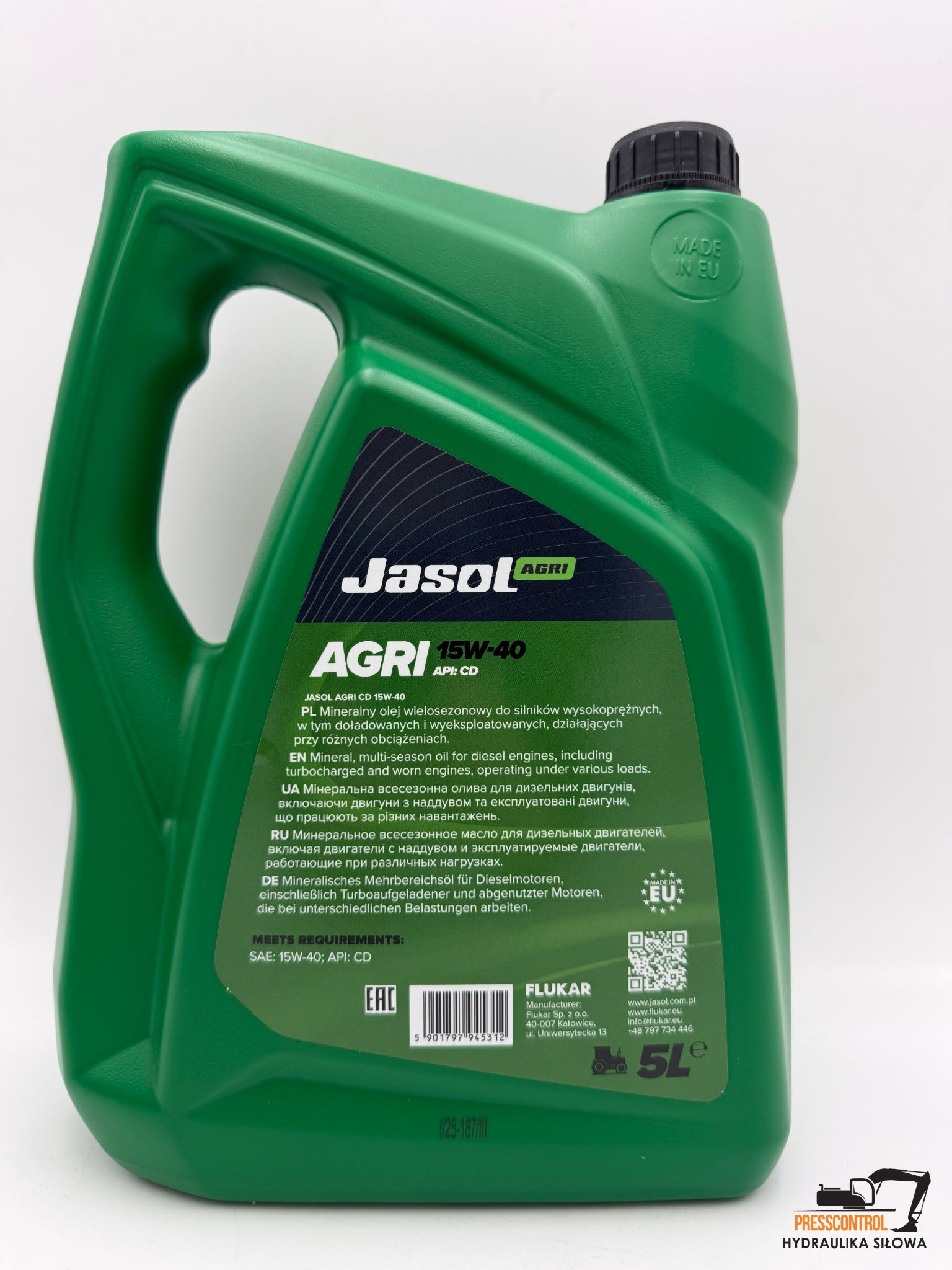 Mineralny olej wielosezonowy Jasol ARGI 15W-40 5L - obrazek 2