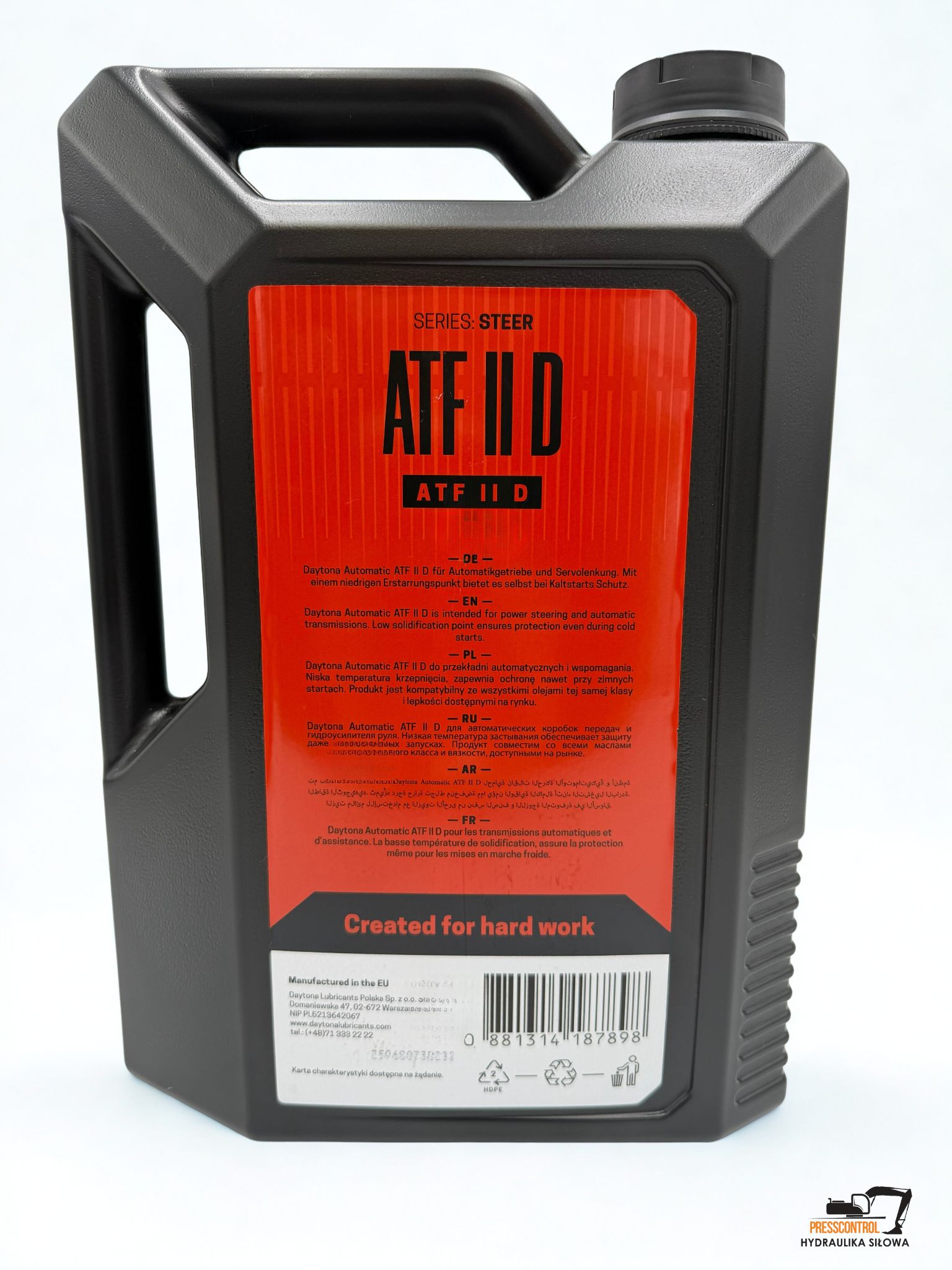 Olej do automatycznych skrzyń biegów ATF II D Daytona 5L - obrazek 2